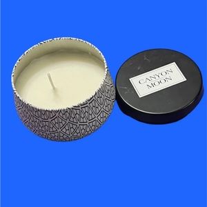 Canyon Moon Vanilla Orchid Candle Tin Natural Soy Based 4 oz NWOB MSRP $22